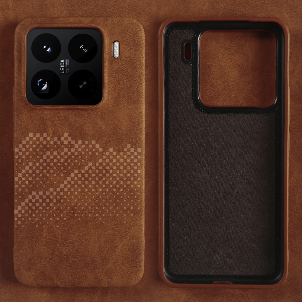 Leather Shockproof Bumper Case - Premium Protective Cover