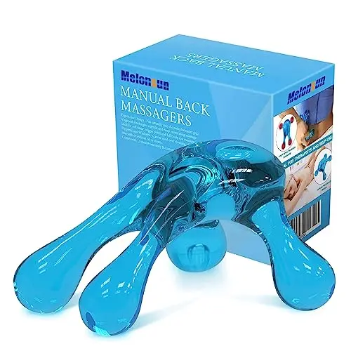 Palm Massage Tool- Easier Grip Four Point Massage Tool, Handheld Massage Tool for Women and Men- Comfortable Small Massage Tool