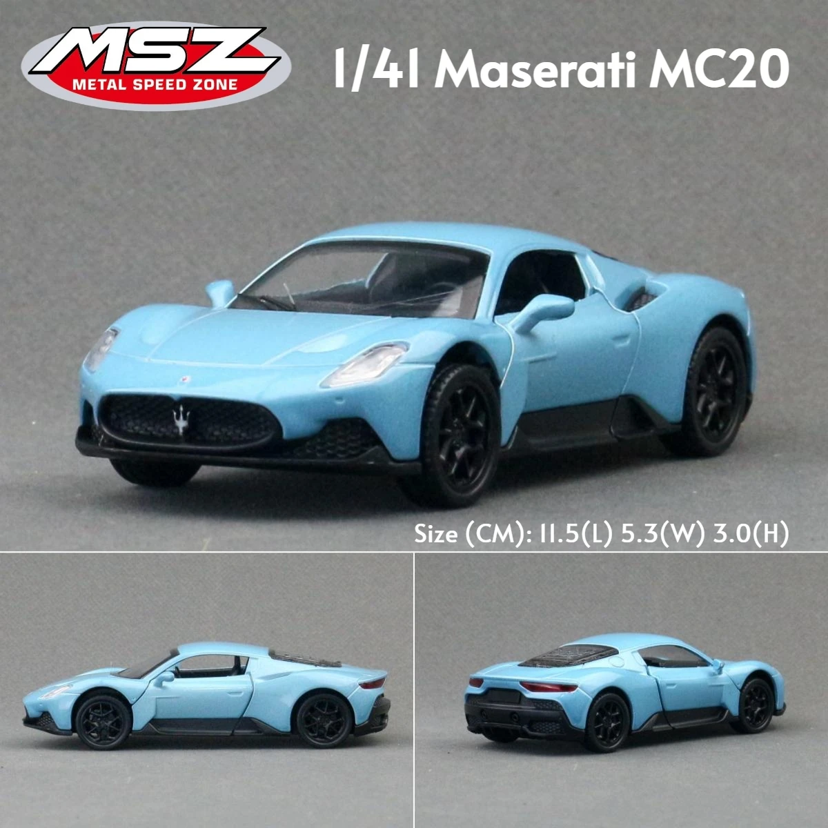 1/43 Maserati MC20 Super Sport Toy Car Model For Children