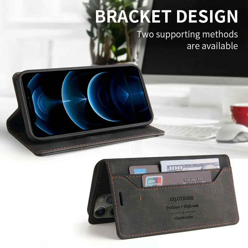 Premium Flip Wallet Cover for Smartphones - Sleek and Durable Design