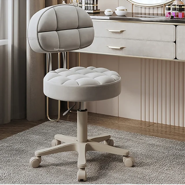 Beauty Salon Special Simple Barber Chairs Lifting Swivel Chair Barber Shop Round Stool Modern Salon Furniture Home Makeup Chair 3