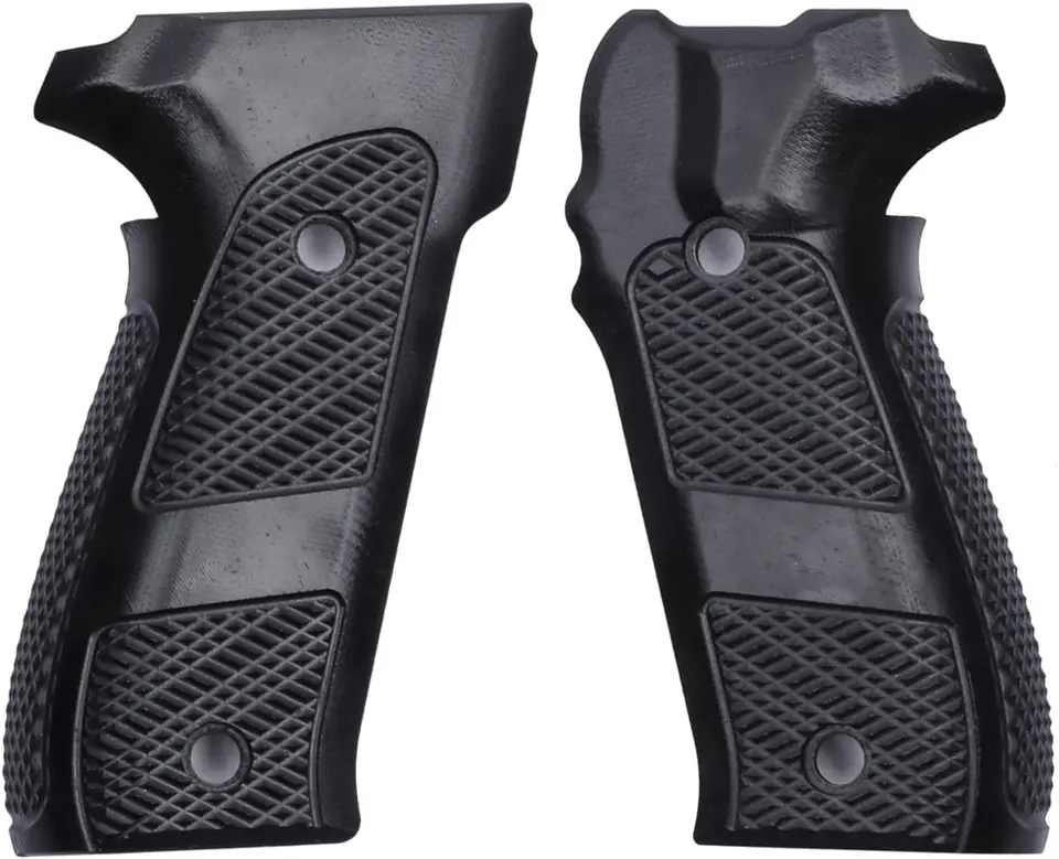 Guuun Sig P226 Grips G10 Material Black Grip, Aggressive