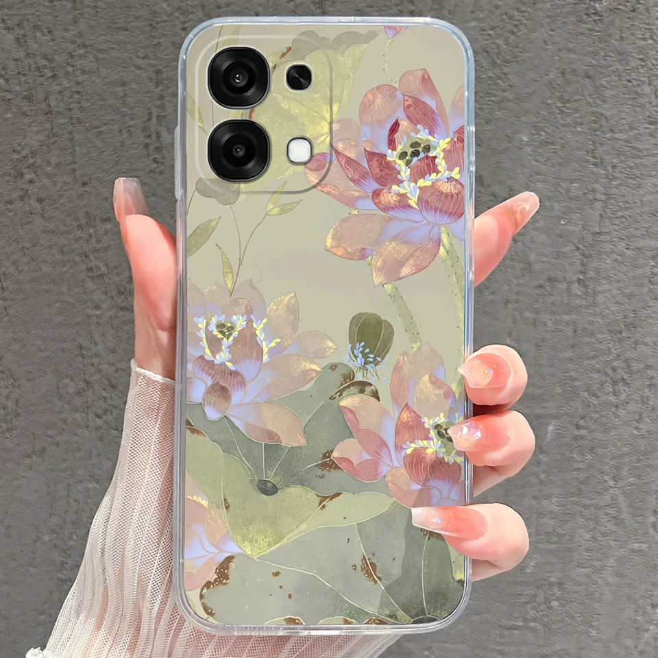 Pretty Butterfly Goldfish Drop-Resistant Lightweight Clear Bumper Case
