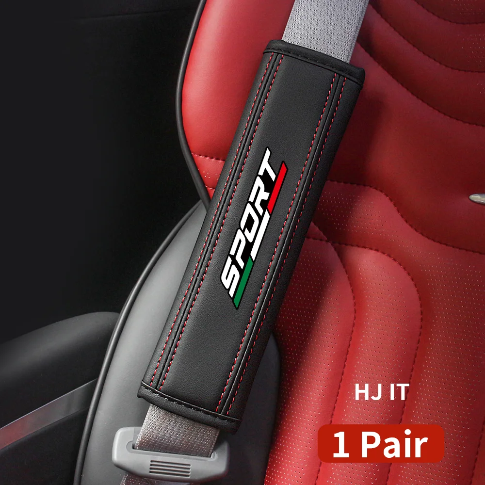 Tri Farben Sport Italien Flagge Auto Sicherheit Sitz Gürtel Schutz Schulter Pad Abdeckungen Für Lancia Ypsilon Delta Phedra STRATOS Y – Detail 7