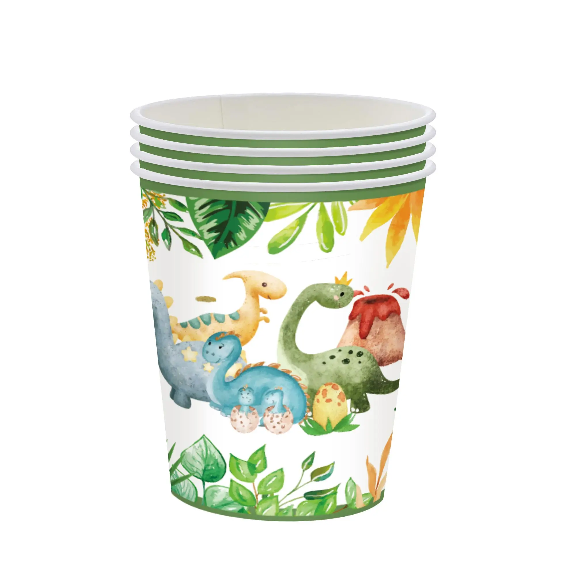 Dinosaurier Geburtstag Party Dekoration Geschirr Set Tischdecke Hintergrund Pappbecher Teller Kind Party Supplies Alles Gute zum Geburtstag Dinosaurier – Detail 20
