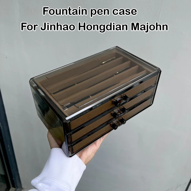 Espositore Multistrato di Lusso per 15 Penne Stilografiche, Organizzatore per Collezionisti, Vetrina per Penne, Forniture Scolastiche e Cancelleria - immagine 5