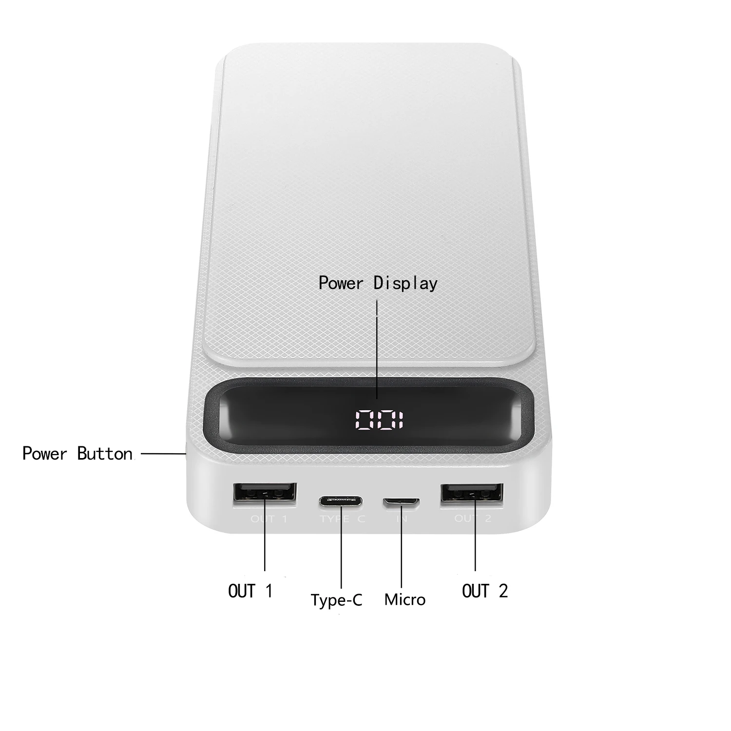 18650 배터리 보관함 보조배터리 케이스, 듀얼 USB 마이크로 USB C 타입 분리형 보조베터리 박스, 쉘 8*18650 배터리 거치대 케이스