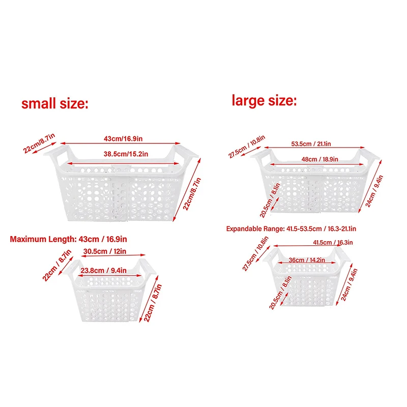 BACS DE RANGEMENT Pour Congélateur Coffre Réfrigérateur Égoutter Le À
