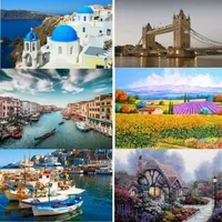 500 Pieces Jigsaw Puzzle Various Landscape Patterns Jigsaw Puzzle Educational Toy for Kids Children 's Games Christmas Gift 3