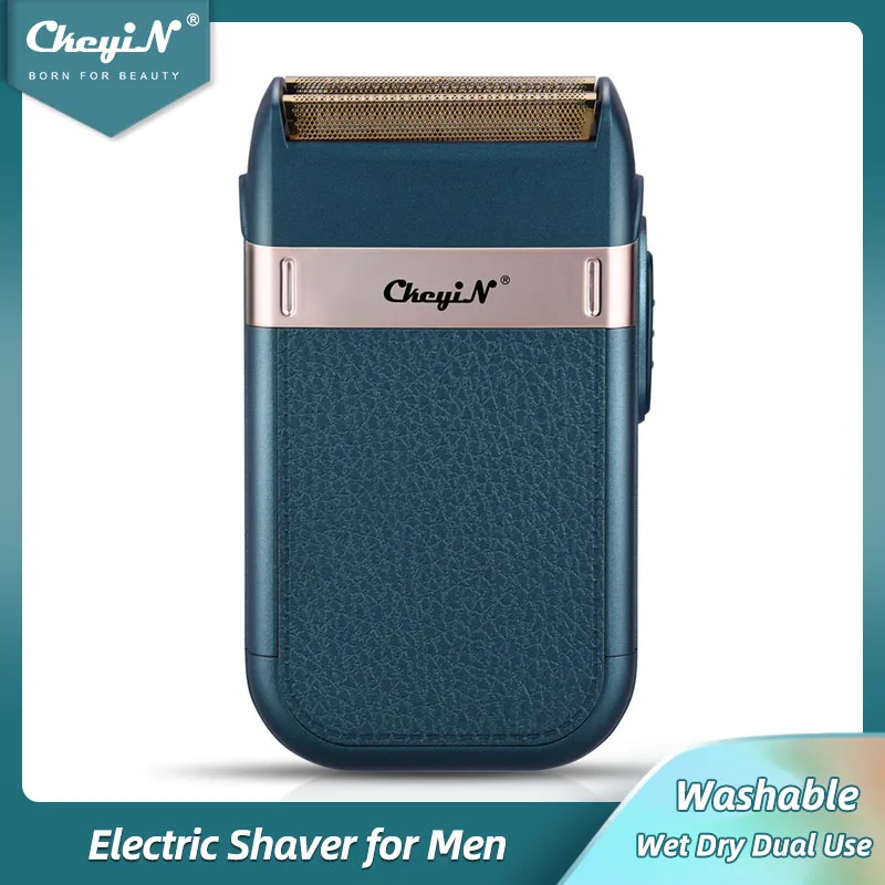 

CkeyiN Mini Portable Electric Shaver Powerful Low Noise Reciprocating Razor Washable Beard Trimmer Independent Floating Head