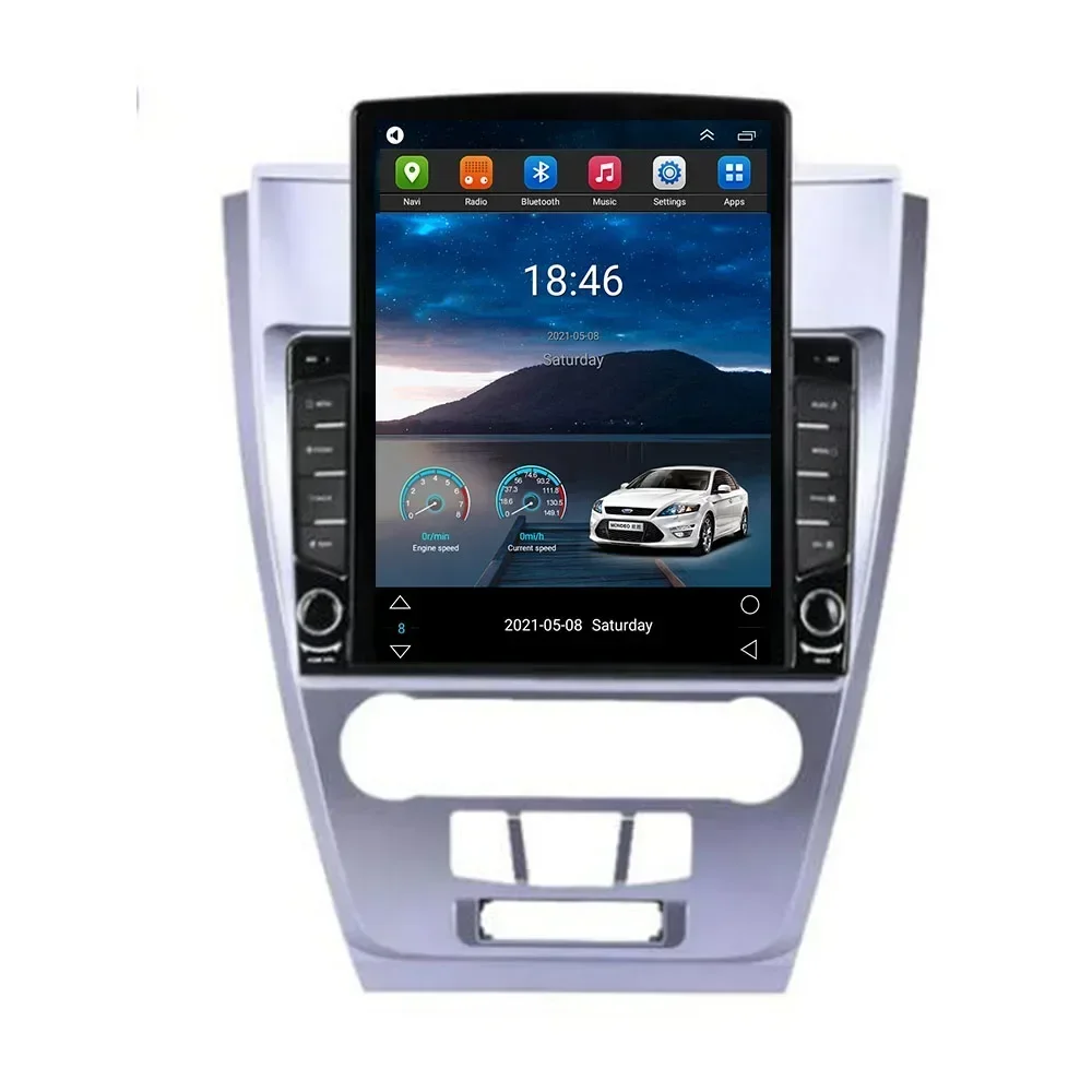 

Автомагнитола для Tesla Style 2DIN Android 13 для Ford Fusion Mondeo Mustang 2009-12 мультимедийный видеоплеер GPS стерео Carplay DSP