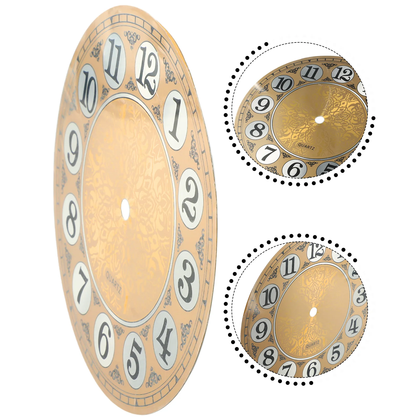 

High-quality Brand New Dial Face Clock Accessories Not Fade Vintage Aluminium Widely Used Dial Face Arabic Numeral Flat Profile