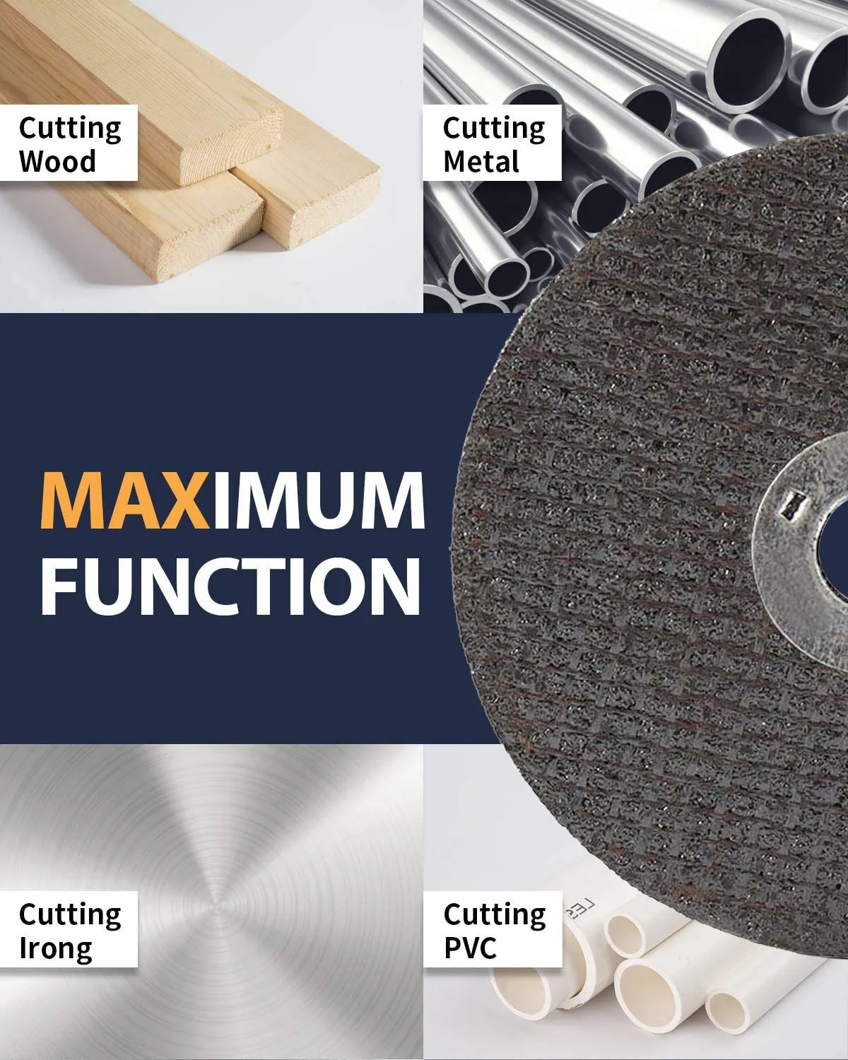 2" 3" Metal Cutting Disc 75mm Resin Grinding Wheel Disc for Angle Grinder Rotary Cutting Saw Blade Comes With Mounting Mandrel cutting disc cutting blade saw blade