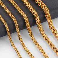 Collier classique en acier inoxydable, couleur or, Hip Hop, bijoux populaires pour hommes et femmes, nouvelle collection 2