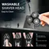 Sejoy 3D Rotary Electric Shaver for Men Advanced Dry Wet Pop-up Trimmer Rechargeable Perfect Fathers Day Gift for Dad, Husband 4