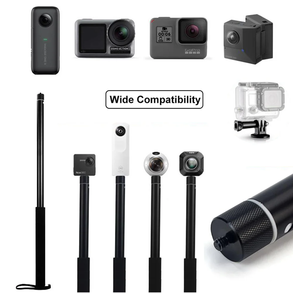 Invisible Selfie Stick Gopro 11 3m Carbon Fiber Waterproof