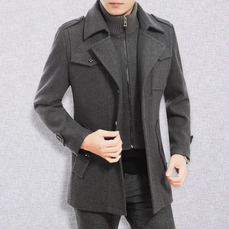 

New Blazers Men Tweed Jacket Fashion Casual Wool Coats Handsome Masculino Business Jackets Suits Plaid Men's Blazers Tops