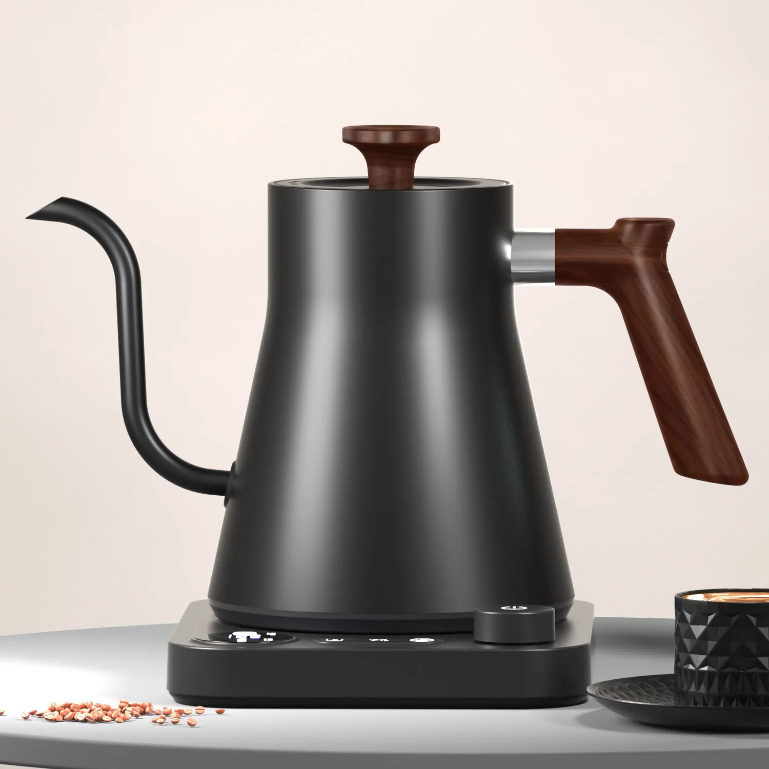 Electric Kettle Gooseneck Hand Brew Coffee Pot Smart Teapot Rapid Heating Temperature Control Water Boiling Pot Home Appliances