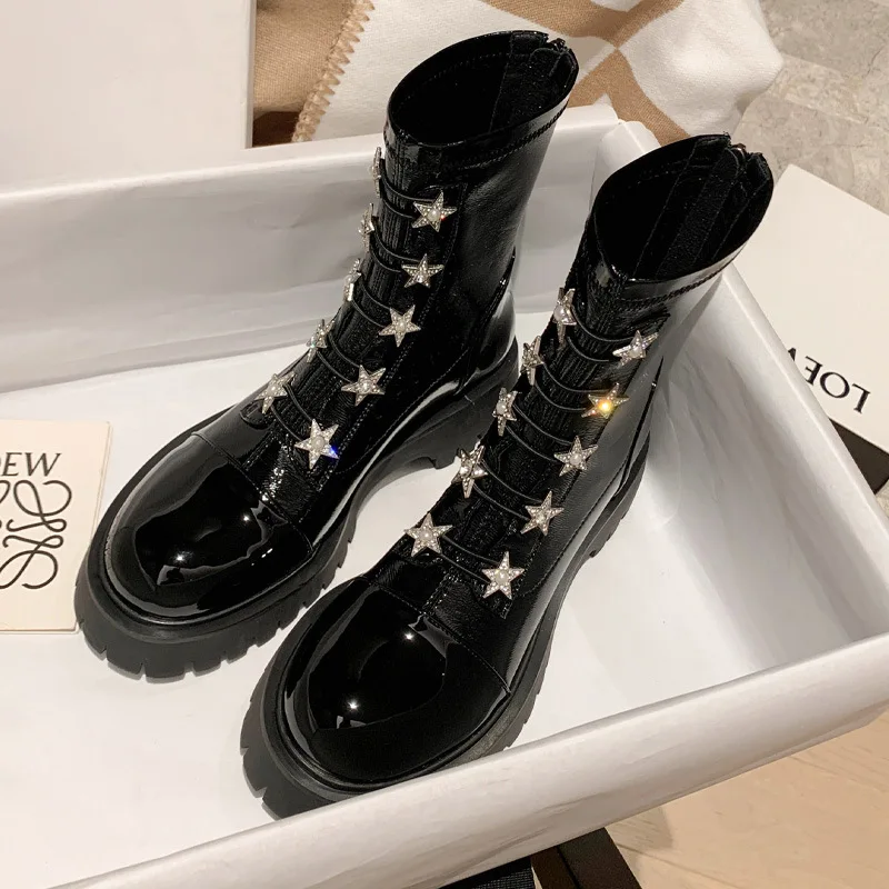 NEW Boots Women British Style 2022 New Autumn Retro Wild Thick-soled  Increased Chelsea Motorcycle Boots Women Shoes - AliExpress