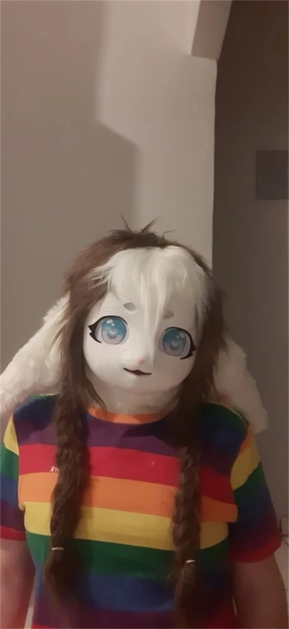 Kig Fursuit Kigurumi Headset Furry Cosplay Costume Animal Loop Ear Rabbit Furry Mask Head Base Paw Comiket Cosplay Costume cosplay costumes