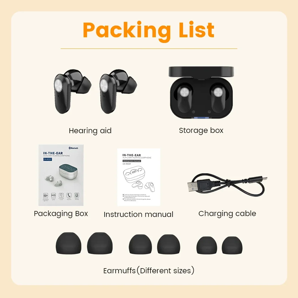 Hearing Aid Wireless Rechargeable Bluetooth Digital Sound Amplifier
