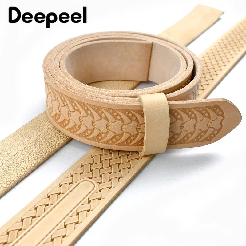 Deepeel 1pc 3.8cm*110Pcm First Layer Cowhide Embossed
