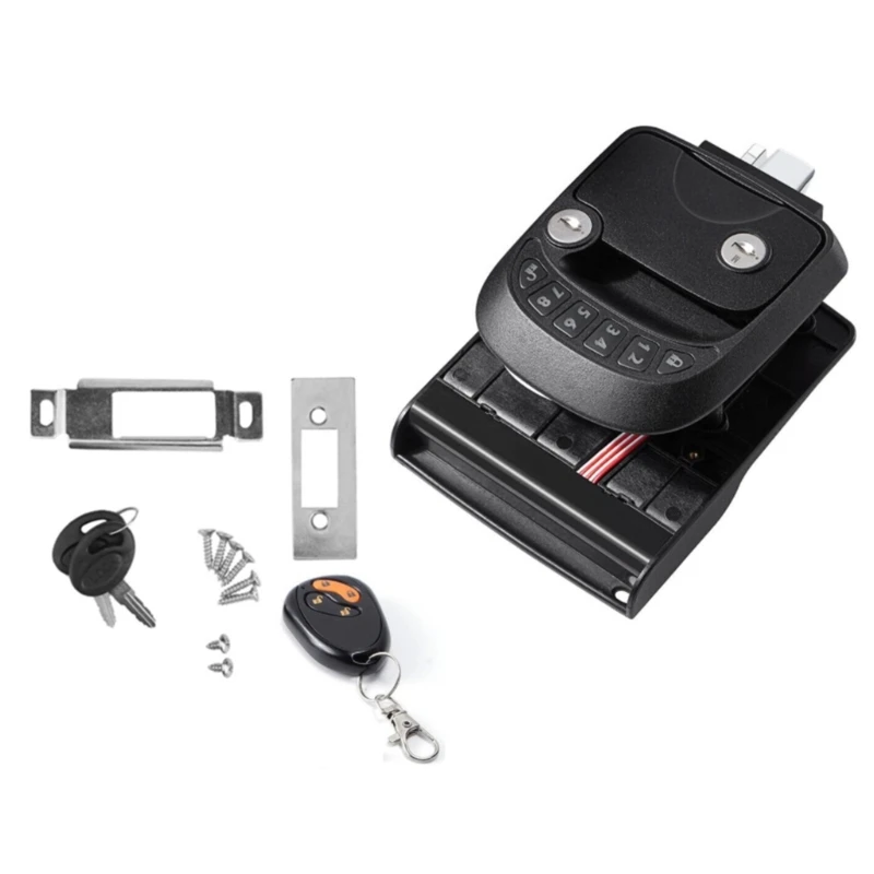 

Trailer RV Remote Lock Drawer Handle-Caravan Entry Door Lock Knob Dropship