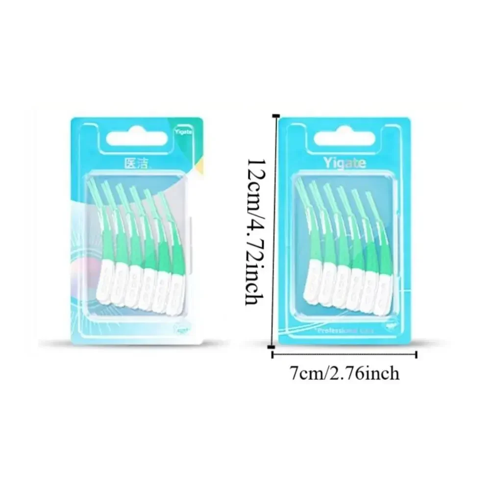 60Pcs New Silicone Interdental Brush 60Pcs Soft Bristle Toothpicks Orthodontic Deep Cleaning Tooth Brush Oral Cavity