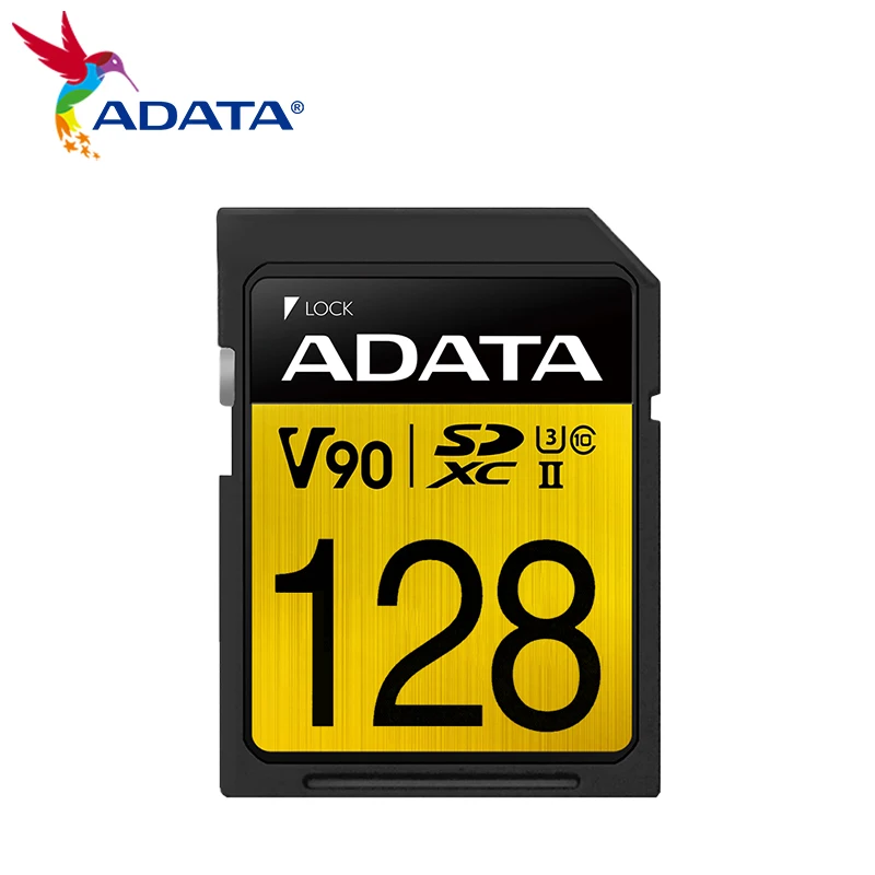 ADATA ̾  SD ī ޸ ī, SDXC 64GB, 128GB, 256GB, V90 UHS-II б, ִ 290 MB/S ÷, 8K, 4K ī޶