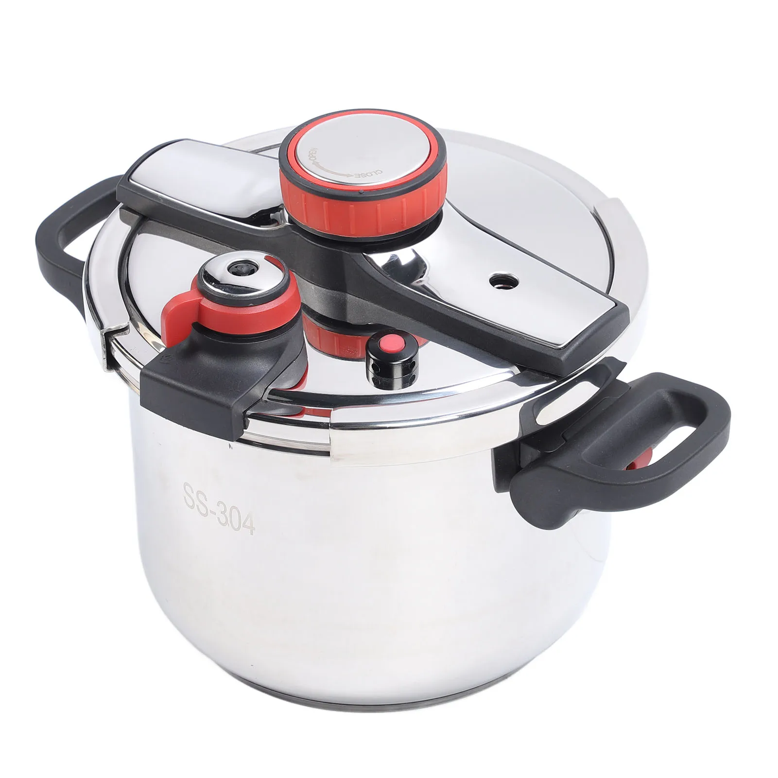 Pressure Cooker Fast Boiling Intelligent Control Pressure Cooker Pot 304 Stainless Steel Foldable Handle 100kpa for Gas Stove