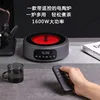 2024 New electric ceramic oven teapot, high temperature resistant glass tea maker steam white tea side handle kettle set 3