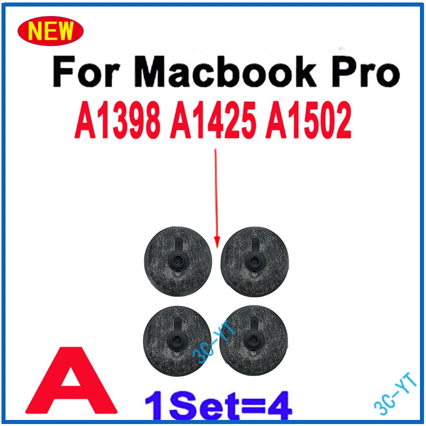 1Set Laptop Foot Pad Bottom Case Rubber Feet For Macbook Pro A1425 A1502 Air A1369 A1370 A1465 A1466 A1278 A1286