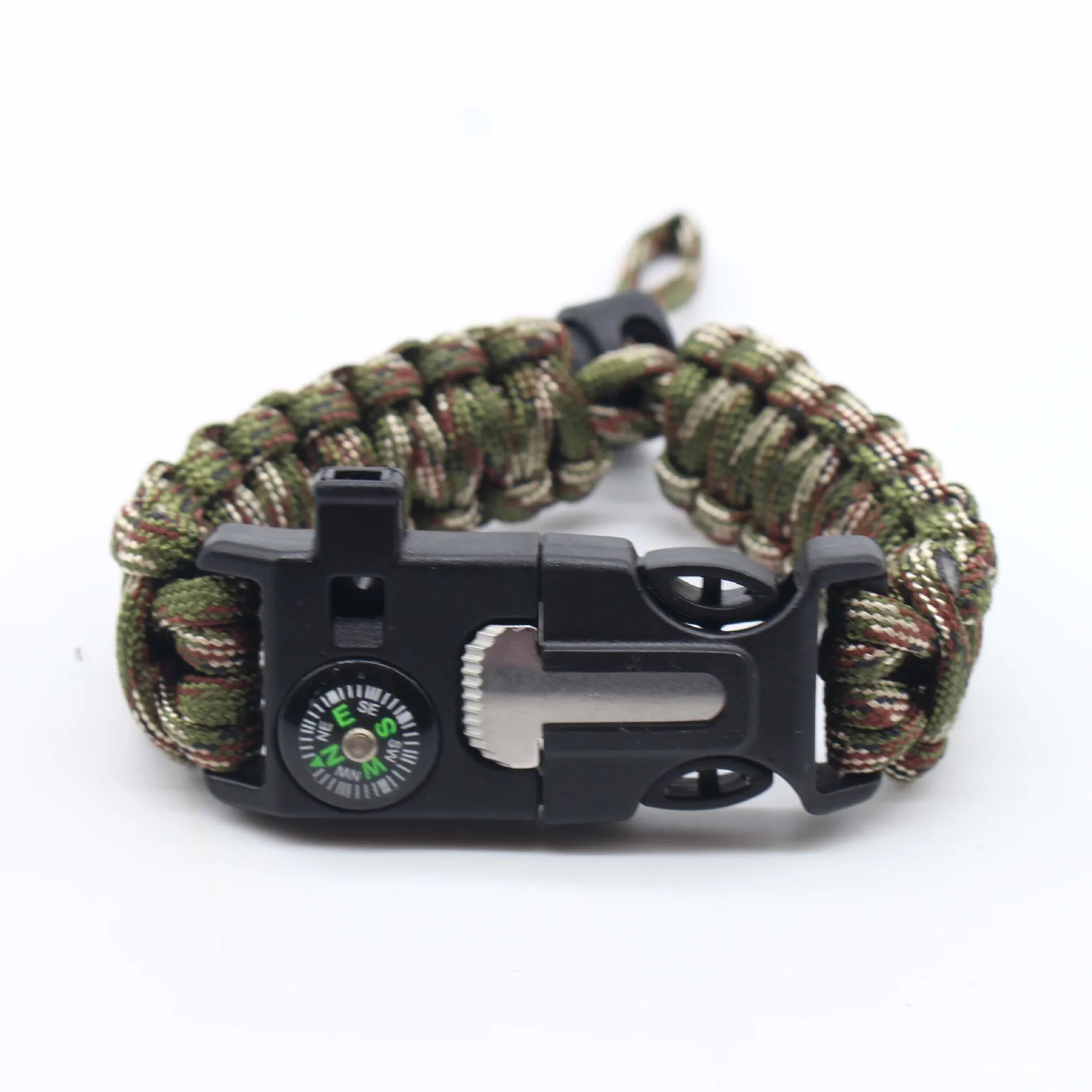 Paracord Rope Braided Paracord Paracord Accessories Paracord Bracelet Outdoor Accessories Paracord Bracelet Accessories 10 Colors Adjustable Survival Paracord Bracelet Emergency Braided Rope Weaving Cord For Camping Hiking Outdoor Accessories