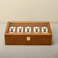 MISHITU Solid Wood Jewelry Box for Watch Bracelets  Premium Jewelry Storage Organizer 34*20*9.35CM Customizable Wooden Watch Box 2