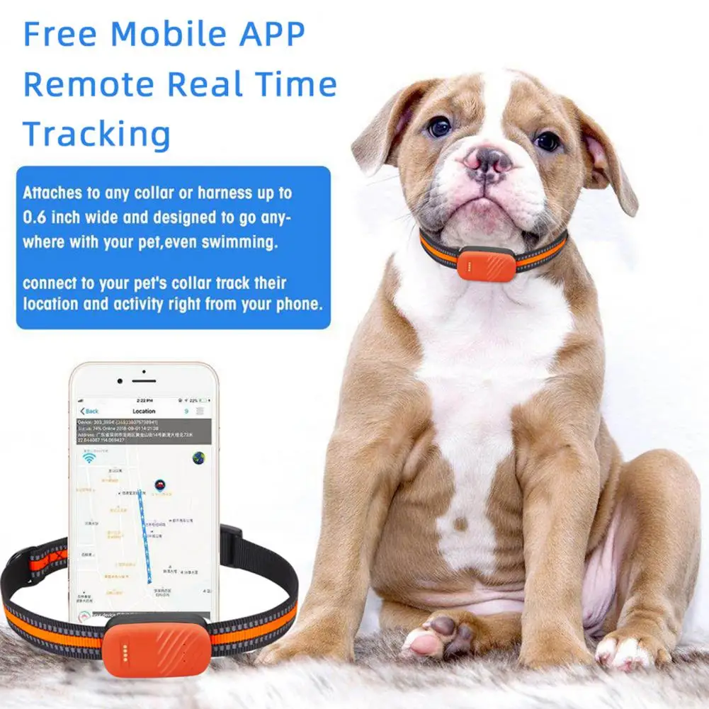 GPS Locator Light Indicator Accurate Positioning Track Search Waterproof Anti-lost Pet Tracking Smart Collar Pet Accessories