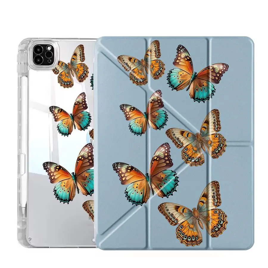 Vibrant Butterflies Y-Fold Tablet Case with Stand Feature