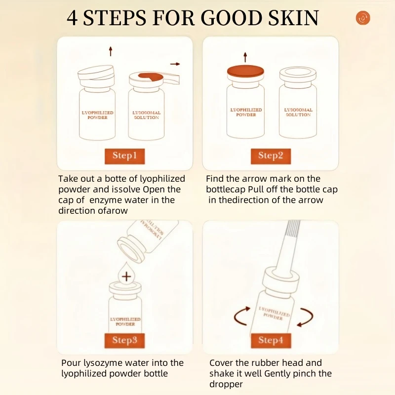 Oligopeptide Freeze-Dried Powder Set Specially Designed for Sensitive Skin Hydrates and Moisturizes Tightens the Skin Makes It Smooth and Increases Skin Elasticity Make Your Skin Look Younger Care Freeze-Dried Powder Suitable for All Types