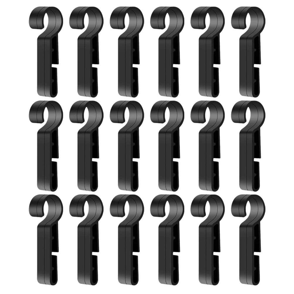 

50pcs Headlight Clips Hard Hat Clips Work Headlamp Hooks Cyclist Clips