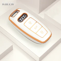 Elegant TPU Car Key Case Cover - Fashion Edition (D White)