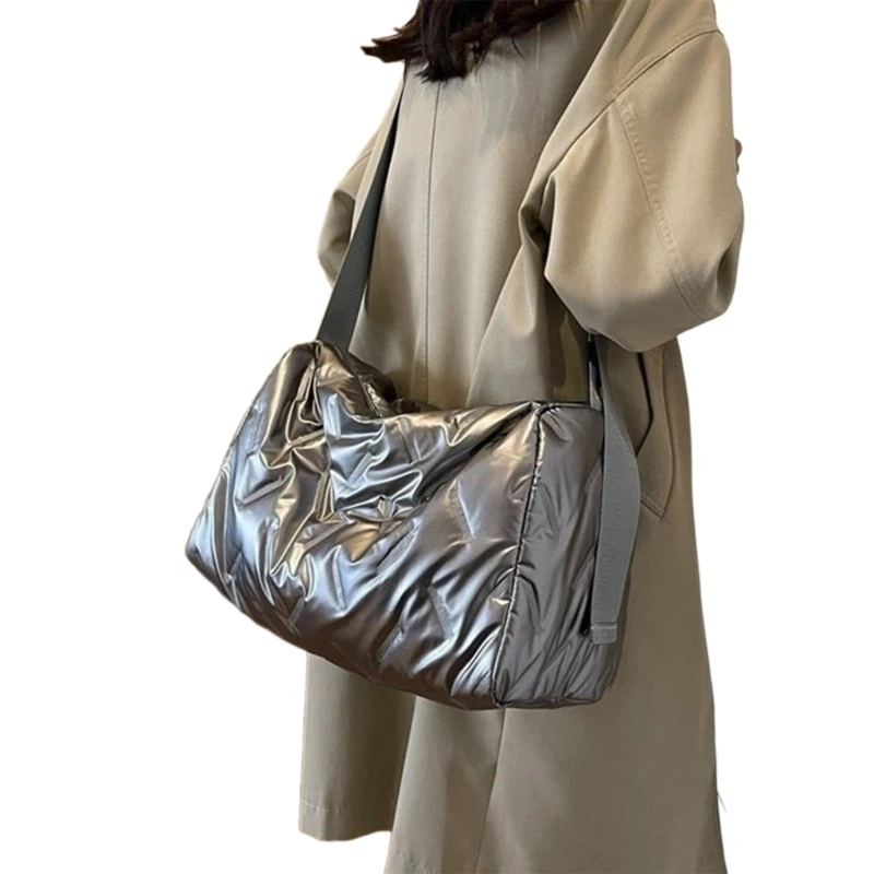 Y2K Soft Crossbody Bag Fashionable Shoulder Bag for Women Perfect for Shopping E74B