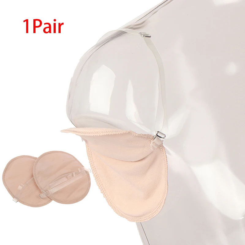 1 Pair Clear Tape Underarm Sweat Pads Washable Underarm Sweat Pads