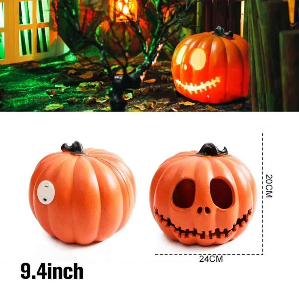 Description Picture 2 of itemHalloween Pumpkin Led Light Lamp Creative Lantern Decoration Flashing Light Gypsophila Ghost Festival Dress Up Glowing