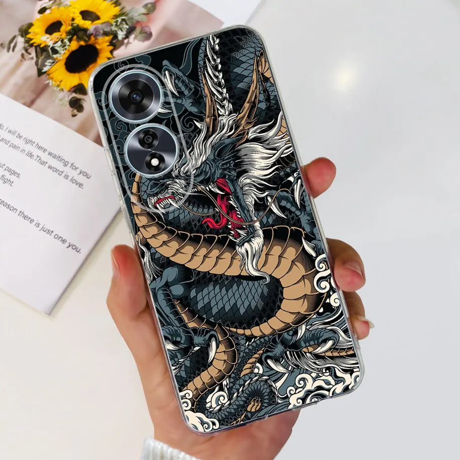 2024 New Stylish Flower Transparent Soft Silicone Slim Back Cover