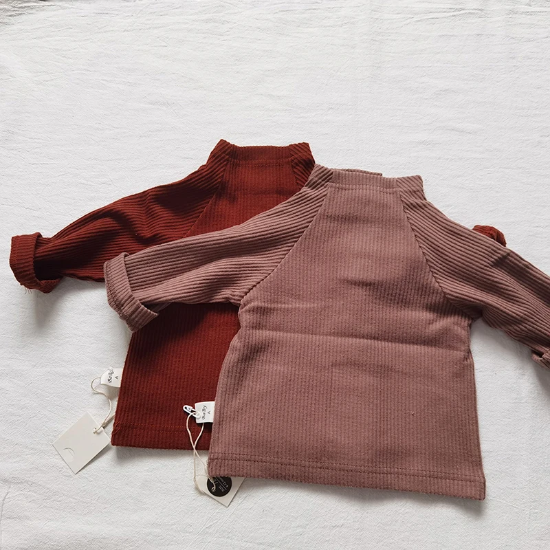 Corduroy Baby Overalls and Blouse Set for Boys