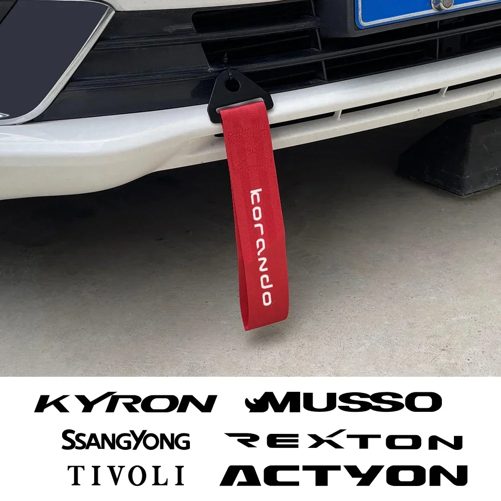 CarBumperRaceTowingRopeNylonTrailerHaulingStrapAuto