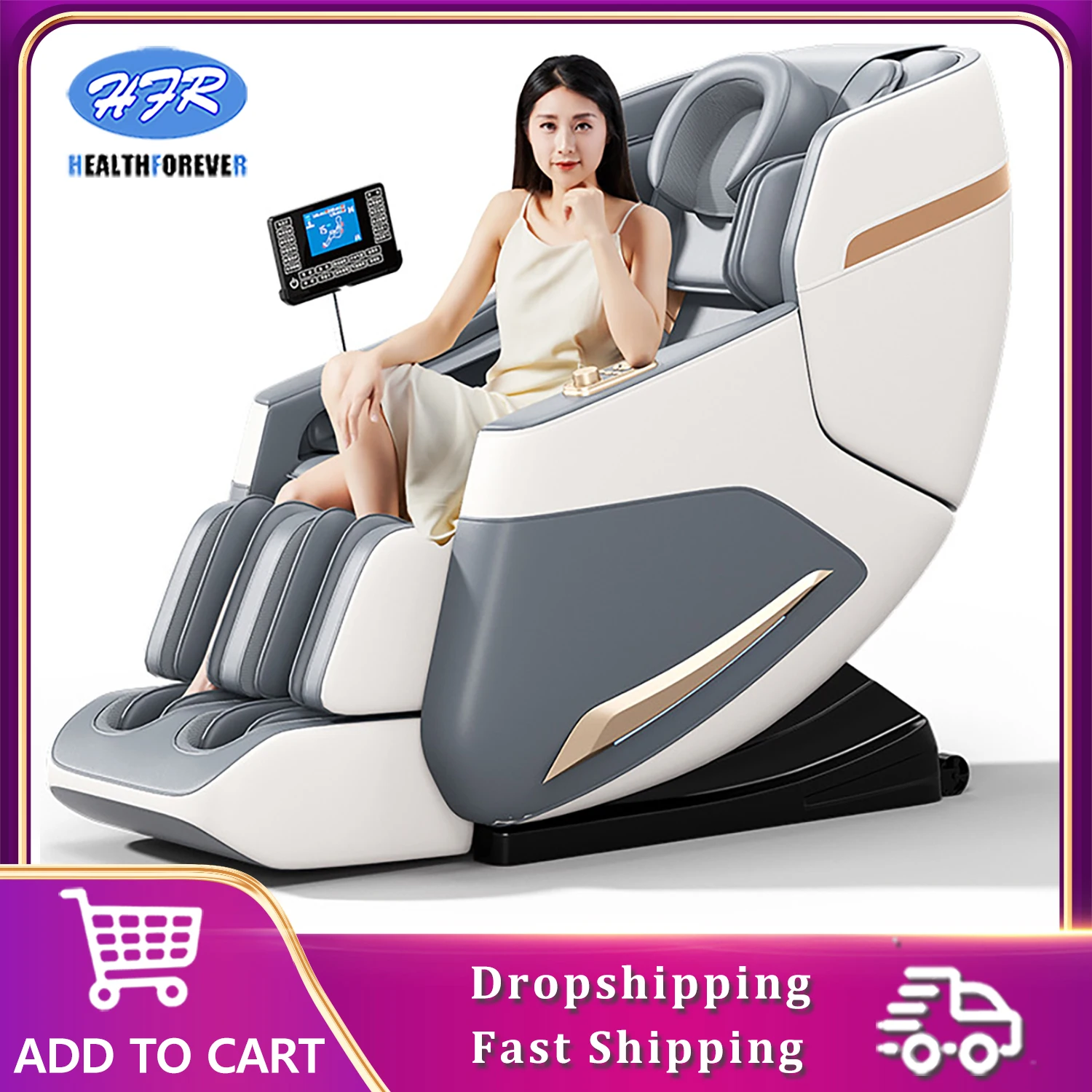 Massage Chair Home Full Body Deluxe Zero-gravty Multifunctional Electric Office Massage Chair Sofa Bluetooth Music  Heating royal gigolos music deluxe 1 cd