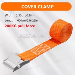 Heavy - Duty Cargo Strap with Buckle for Secure Tie - Down and Towing (6M)