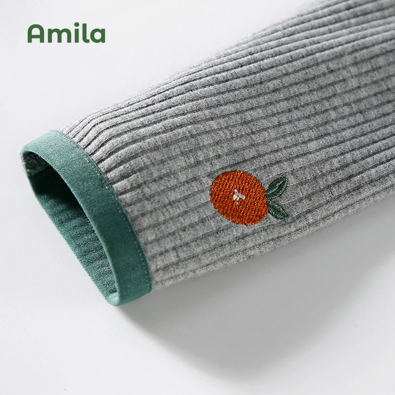 Amila Kids Leggings Spring and Autumn New Tight Cotton Trousers Baby Girls Warm Pants Soft Children's Clothing