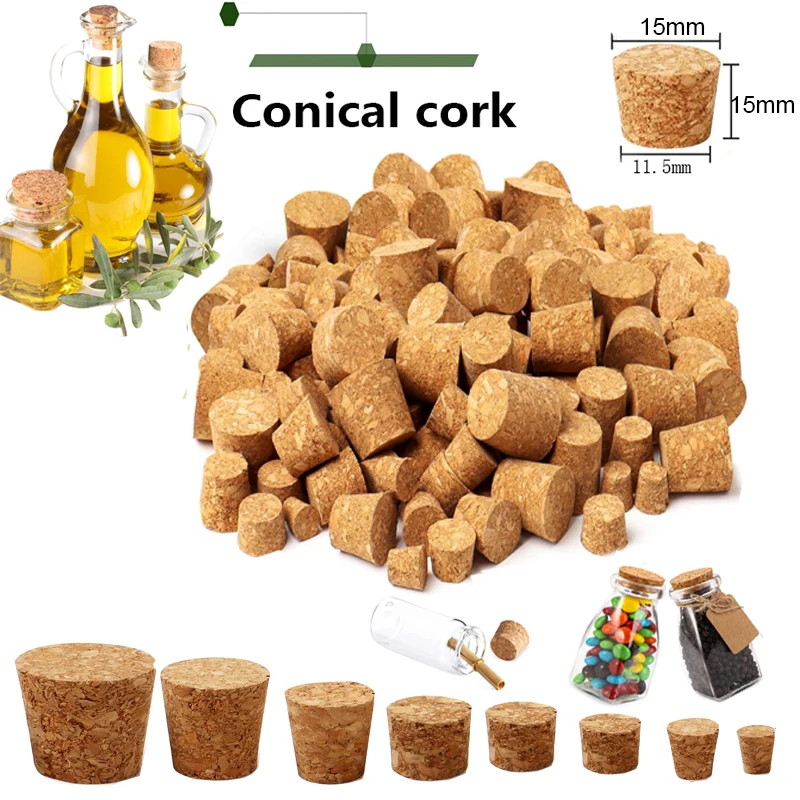 

5/100pcs 30 kinds of specifications wine bottle cork stopper, laboratory test tube stopper, wine beer bottle glass stopper
