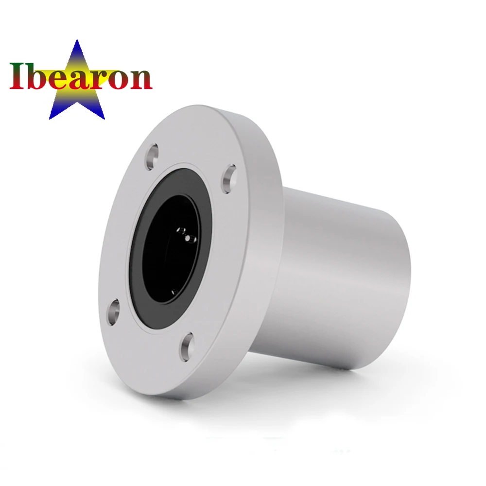 

2PCS LMF6UU LMF8UU Standard Type Round Flanged Linear Motion Ball Bearing Seals On Both Side High Quality Resin Retainer